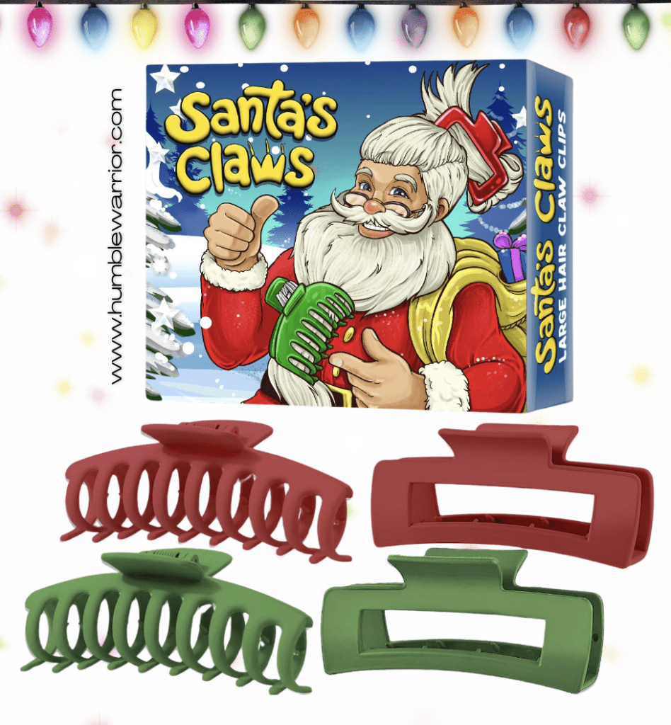 Santa Claws set of Large Claw Clips!